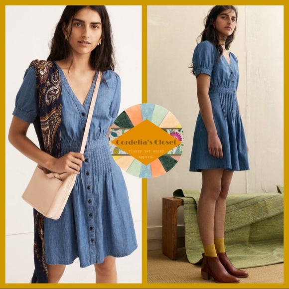 denim daylily dress